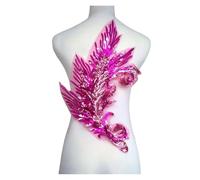 2 Piece Flower Embroidery Sew On Patches DIY Clothes Sewing Floral Repair for Clothing Accessories pour Vêtements(Style 10)