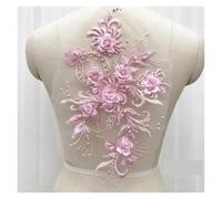 2 Piece Flower Embroidery Sew On Patches DIY Clothes Sewing Floral Repair for Clothing Accessories pour Vêtements(Style23)