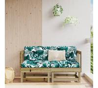 2-Piece Garden Corner Sofa Set, Pressure-Treated Pine Wood Outdoor Sectional Furniture for Patio, Terrace, Backyard, Rustic Design with Slatted Frame, Weather-Resistant & Durable, Max 110kg per Seat