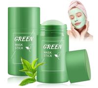 2 Pièce Green Tea Mask Stick, Green Mask Stick, Masques au Thé Vert, Nettoyage En Profondeur, Nettoie Les Pores, éLimine Points Noirs, Soin Visage Pour Tous Types De Peau Femmes & Hommes