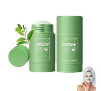 2 Pièce Green Tea Mask Stick,Masque Nettoyant, Masque thé Vert Stick, Bâton de masque au thé vert,Contrôle le Sébum et Élimine Les Points Noirs, Pour Tous Les Types De Peau Femmes Hommes