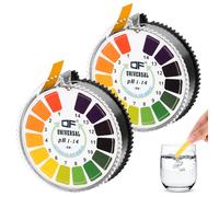 2 Pièce Papier Indicateur Rouleau,papier ph,bandelette ph, 5m Mesure de pH Gamme Complète 0-14, test d'acidité pour aquariums