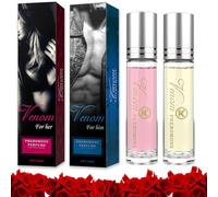 2 Pièce Parfum Pheromone pour femme et homme, Parfums pour femme et homme, Roll-on Parfum pour une fragrance longue durée, pour se sentir beau et sûr de soi (10ml*2)