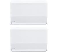 2 Piece Pool Skimmer Cover 19.5 x 14 cm Shutter for Skimmer Plastic Skimmer Cover Replacement Weir Door Flap for Ground Swimming Pool