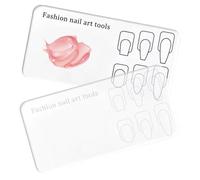 2-piece Practice Palette, Nail Shape And Line Training Board, Reus