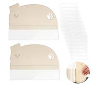 2 Pièce Spatule À Gâteau,Grattoir À Gâteau Lisseur, Racloir Patisserie,Pour Diy Glaçage Mousse Gâteau Décoration Cuisine Pâtisserie,Grattoir Crème Au Beurre Pour Gâteau