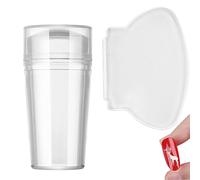 2-Piece Stamp Scraper - Transparent Silicone Heads | Large Scraper For | Nail Transfer | Stamping Tool