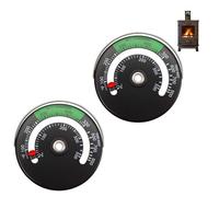 2 Pièce Thermomètre de Poêle Magnétique Thermomètre, Pour Cheminée, Mètre de tuyau de cheminée magnétique pour empêcher la surchauffe de vos poêles à