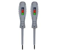 2 Pièce Tournevis Testeur De Tension 2 en 1, Tournevis Magnétique Fort À Couple Élevé, Détecteur D'électricité, Stylos de Test de Tournevis, Stylo De Test Électrique Réactif Sans Contac-t