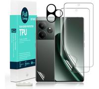 2 Piece Tpu Screen Protector For Realme Gt 6 5g/Gt 6t 5g 6.78 Inches Flexible Flexible Flexible Film With 1 Piece Camera Protection, 1 Piece Back Film, Easy To Install