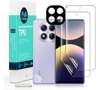 2 Piece Tpu Screen Protector For Xiaomi Note 14 Pro 4g 6.67 Inches, Flexible Soft Film, With 1 Piece Camera Protection, 1 Piece Back Film, Easy To Install