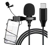 2 Pièce Usb-C Micro-Cravate Microphone Pierce Lavalier pour Dji Camera Portable