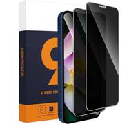 2 Pièce Verre Trempé Pouri Iphone 12/12 Pro, 2,5d Demi - Écran Anti Espion Protection Écran, 9h Dureté, Tactile Sensible, Anti Rayures, 0,33mm Hd Sans Bulle Iphone 12 Spy Vitre Protection