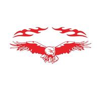 2-Piece Vinyl Eagle Wing Hood Car Sticker Set | 19.7x5.5 & 11x3.3 Inch Black Vehicle Decal | Aggressive Full Wing Hood Design For Truck SUV | Scratch-Resistant Waterproof Exterior Accessory