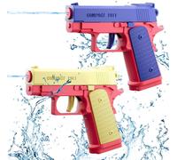 2 Piece Water Pistol for Children Water Gun for Pool Party,Beach,Water Fighting,Gifts (Blue+Red)