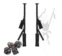2 Piece Yoga Hand and Leg Support Strap Set, Black Padded Material, Pose Suspension Accessories