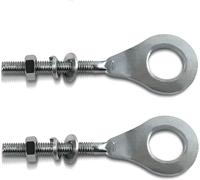 2 Pièces 0.6inch 15mm Chaîne Essieu Tendeur Ajusteur Pour 50cc-125cc Pour 196cc 6.5hp Massimo Mb200 Baja Mini Bike Mb165 Mb200 Coleman Ct200u Trail Motovox Mbx10 Mbx11 Atv Pit Dirt Bike Moto