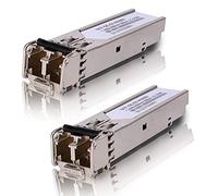 2 pièces 1,25 G SFP 1000Base-SX, 850 nm MMF, jusqu'à 550 mètres, pour Cisco GLC-SX-MMD/GLC-SX-MM/SFP-GE-S, Meraki MA-SFP-1GB-SX, Fortinet, Ubiquiti UF-MM-1G, Mikrotik S-85DLC05D et plus encore