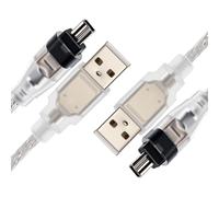 2 Pièces 1,5M Câble Adaptateur USB vers FireWire IEEE 1394, Câble iLink pour Sony DCR-TRV75E DV, USB mâle vers FireWire IEEE 1394 4 Broches pour Données et Vidéos