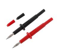 2 pièces / 1 jeu de barres en cuivre multimètre sondes de test 4 mm Socket connecteur banane rouge/noir Kit de test