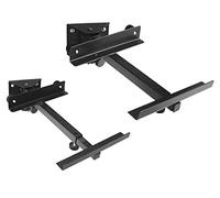 2 pièces (1 paire) Haut-parleurs Support mural noir - jusqu'à 15 kg de charge Support de haut-parleur pour enceintes home cinéma hi-fi inclinaison inclinable inclinable montage mural Modèle : BH2B