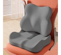 2 pièces/1 pièce Ensemble de coussin de siège de voiture et support lombaire | Conception ergonomique | Élève la vue de conduite, confortable pour les longs trajets | Mousse à mémoire de forme douce o