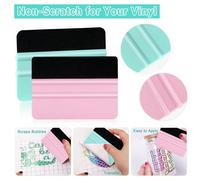 2 pièces/1 pièce Grattoir en feutre, Grattoir en vinyle, Outil de peinture pour décalcomanie graphique, Création de logo DIY, Parfait pour l'application de vinyle, le scrapbooking, l'artisanat du papi
