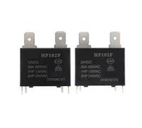 2 pièces/1 pièce HF102F HF102F-12VDC HF102F-24VDC 24VDC 12VDC 12V 24V 20A 4 broches relais haute puissance(1 piece 12V)