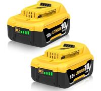 2 pièces 10,0 Ah de Rechange Batterie pour Dewalt 18V DCB184 DCB180 DCB181 DCB182 DCB200 DCB201 DCB204 avec Affichage LED