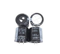 2 pièces/10 pièces 680uf 250v 30x30mm 250V680uF condensateur d'alimentation encliquetable Composant (Size : One Size)