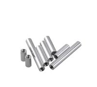 2 pièces-10 pièces/lot M2 M2.5 M3 M4 M5 M6 M8 M10*L Entretoise ronde en aluminium Goujon rallonge écrou long L = 6 mm à 100 m((L)15mm,M2.5 10PCS)