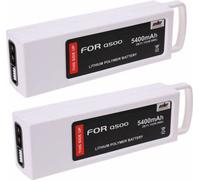 2 pièces 11.1V 5400 mAh 3S / 3Cell 5C batterie Lipo pour Yuneec Q500 Q500 + 4K, Typhoon RC Quadcopter