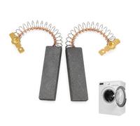 2 Pièces 12,5 x 5 x 43 mm Moteurs de Lave Linge Balais Charbon, Balais de Charbon de Rechange pour la Réparation des Machines, Charbons Moteur Universel pour Machine à Laver à Tambour