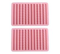 2 Pieces 12 Cavity Ice Cube Moulds Silicone Pretzel Molds Set | Chocolate Fry Mold Features 2 Pieces 12-Cavity Ice Cube Moulds Silicone Pretzel Molds Design Delivering Easy Release Baking