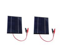 2 PièCes 12 V W Panneaux Solaires Chargeur de Panneau Solaire Pliable éLevé Batterie Rechargeable avec Clip