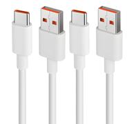 2 Pieces 120W USB C Fast Charging Cable, 1.5 Meters 6A USB Type C Cable for Xiaomi Charging, 480Mbps Hyper Charge Transfer Cable for Xiaomi 13T Pro, 12T Pro, 12T, 11TPro, Redmi Note and Others