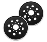 2 Pièces 125mm Plateau de Ponçage compatible Bosch PEX 220 A GEX 125-1 AE PEX 220 AE Accessoire d’outil de Ponçage Disque de Polissage de Ponçage avec Hook et Loop 8 Trous