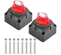 2 Pièces 12v -24v Coupe Circuit Batterie, Interrupteur de Batterie, pour Voiture, Moto, Marine, Caravane, Yacht, Bus, Bateau, Camion
