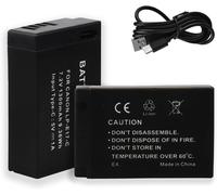 2 PIÈCES 1300mAh LP-E17 Batterie Rechargeable pour Canon EOS RP,R8,R10,R100,Rebelle,T8i,T7i,T6i,T6s,SL2,SL3,M3,M5,M6,200D,250D,77D,750D,760D,800D,8000D,Appareil Photo numérique Kiss X8i