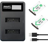 2 pièces 1350mAh NP-BX1 NPBX1 BX1 Batterie avec LCD Double Chargeur de Batterie pour Cyber-Shot DSC-RX100,DSC-RX100 II,DSC-RX100M II,DSC-RX100 III,DSC-RX100 IV,DSC-RX100 V/VII,ZV-1