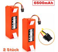 2 pièces 14,4V 6500mAh batterie de rechange pour Xiaomi Mi Roborock S50 S51 robot aspirateur batterie Li-Ion
