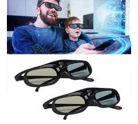 2 pièces 144Hz Lunettes 3D actives Batterie Li 80mA Noir