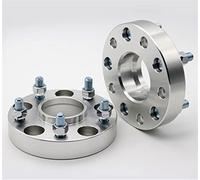 2 Pièces 15/20/25/30/35/40 Adaptateurs D'espacement Roue Voiture Aluminium Costume Pour Jeep Pour Patriot Pour Boussole Pcd 5x114.3cb 67.1 Espaceurs De Roue(40MM Silver)