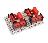 2 PièCes 150W 3 Voies Haut-Parleur Croisé Aigus + MéDiums Basses Haut-Parleurs CroiséS Filtre Diviseur de FréQuence 1000 5000Hz