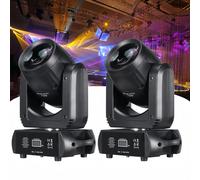 2 pièces 150W LED phares mobiles Mini faisceau et point 18 prismes rotatifs 8 couleurs et 8 Gobos DJ barre disco lumières Disco stroboscopiques