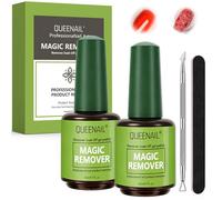 2 Pièces 15ml Dissolvant Vernis Semi Permanent, Kit Manucure pour Retirer Gel UV et Soigner les Ongles, Convient aux Amateurs de Manucure, Aux Salons/Studios de Manucure, Voyages