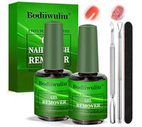 2 Pièces 15ml Magic Remover pour Faux Ongle, Dissolvant Vernis Semi Permanent, Gel Nail Polish Remover, Sans Abîmer les Ongles, Avec Limes à Ongles et Grattoir à Cuticules