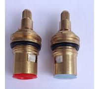 2 pièces 18mm laiton remplacement disque en céramique robinet vannes cartouches entrailles chaud froid pièces de rechange cuisine bassin salle de bain accessoire