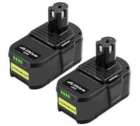 2 Pieces 18V 5.5Ah pour Ryobi Batterie 18V Lithium-ION Remplacement pour Ryobi Batterie RB18L50 RB18L40 RB18L25 RB18L15 RB18L13