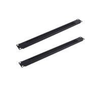 2 Pièces 1U 19 Pouces Rack Mount Plaque D'Obturation Montage En Rack Blanc Brosse Réseau Panneau Serveur Armoire Gestion Des Câbles